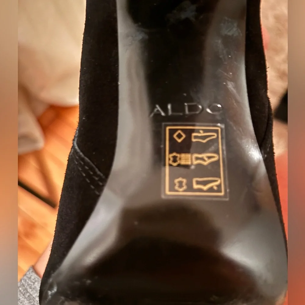 Aldo Nocien Over-The-Knee Black Suede Boots; Size 10